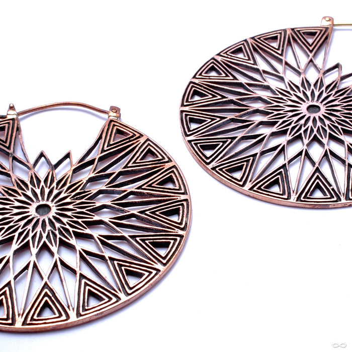 Polaris Earrings from Maya Jewelry in Copper