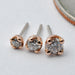 Prong-set Diamond Press-fit End in Gold from BVLA in Rose Gold