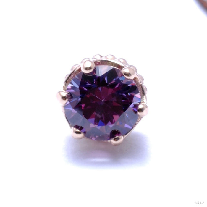 Queen Press-fit End in Gold from Anatometal with Lilac
