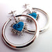 Queen of Hearts in Silver with Turquoise from Maya Jewelry