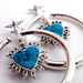 Queen of Hearts in Silver with Turquoise from Maya Jewelry