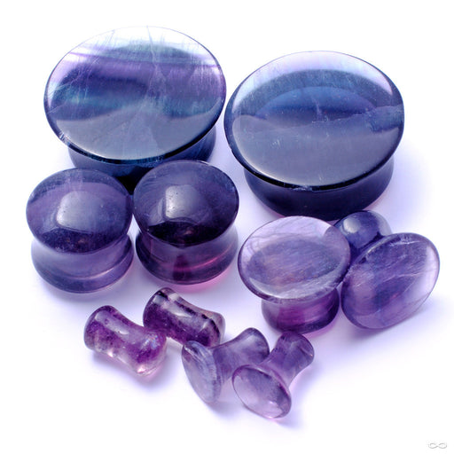 Rainbow Fluorite Plugs from Oracle in Assorted Sizes and Flares