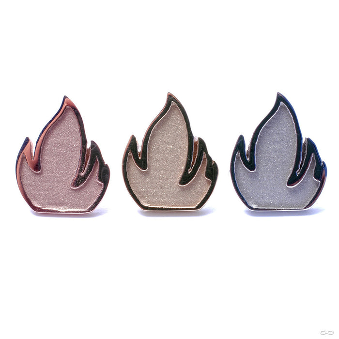 Relief Flame Press-fit End in Gold from BVLA in Assorted Metals
