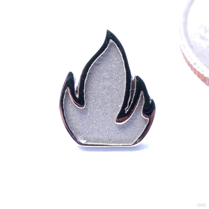 Relief Flame Press-fit End in Gold from BVLA in White Gold