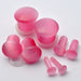 Bubblegum Cat Eye Single-Flare Plugs from Oracle in Assorted Sizes