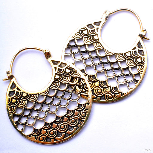 Sirens Earrings from Maya Jewelry in Brass