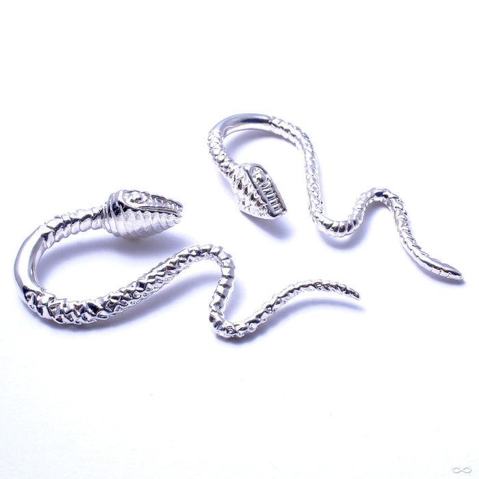 Snakes from Tawapa in Silver-plated White Brass