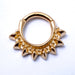 Solstice Clicker in Gold Plated Silver from Tawapa in Yellow Gold