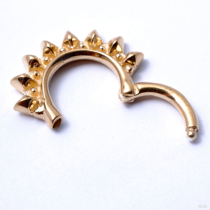 Solstice Clicker in Gold Plated Silver from Tawapa in Yellow Gold