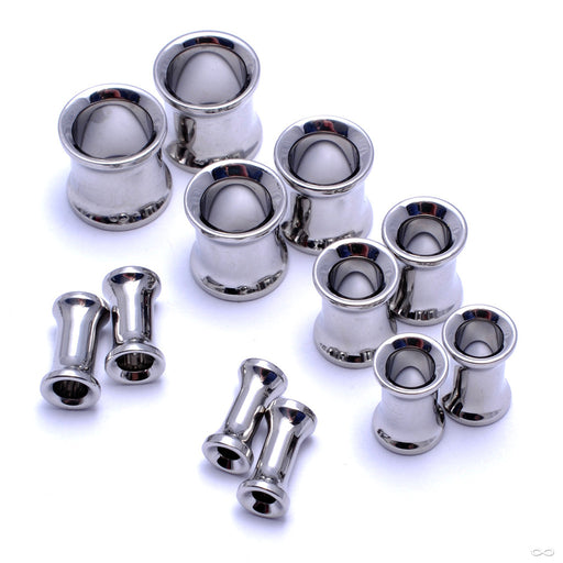 Double-Flared Eyelets in Steel from Anatometal in Assorted Sizes