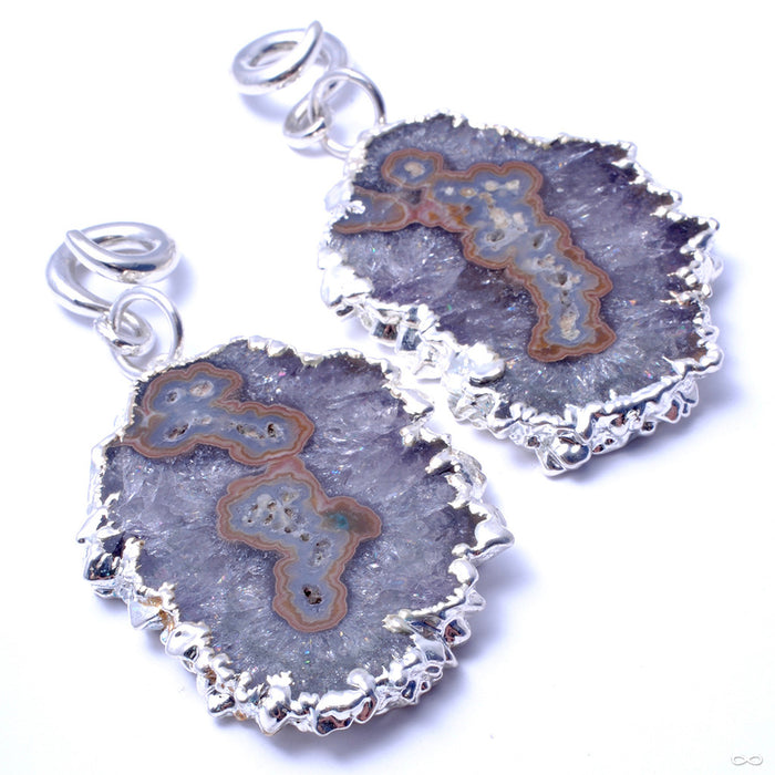 Stalactite Dangles with Silver Coils from Diablo Organics