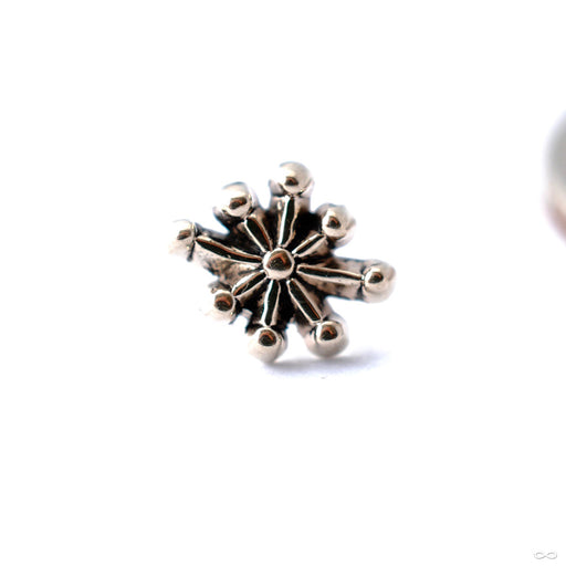 Starburst Press-fit End in Gold from Sacred Symbols in White Gold