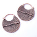Stitch Earrings from Maya Jewelry in Copper