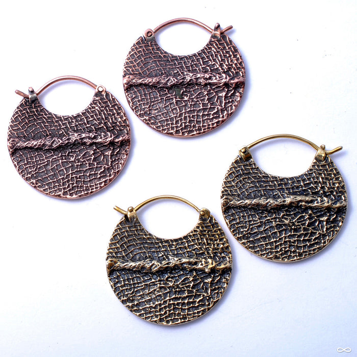 Stitch Earrings from Maya Jewelry in Assorted Metals