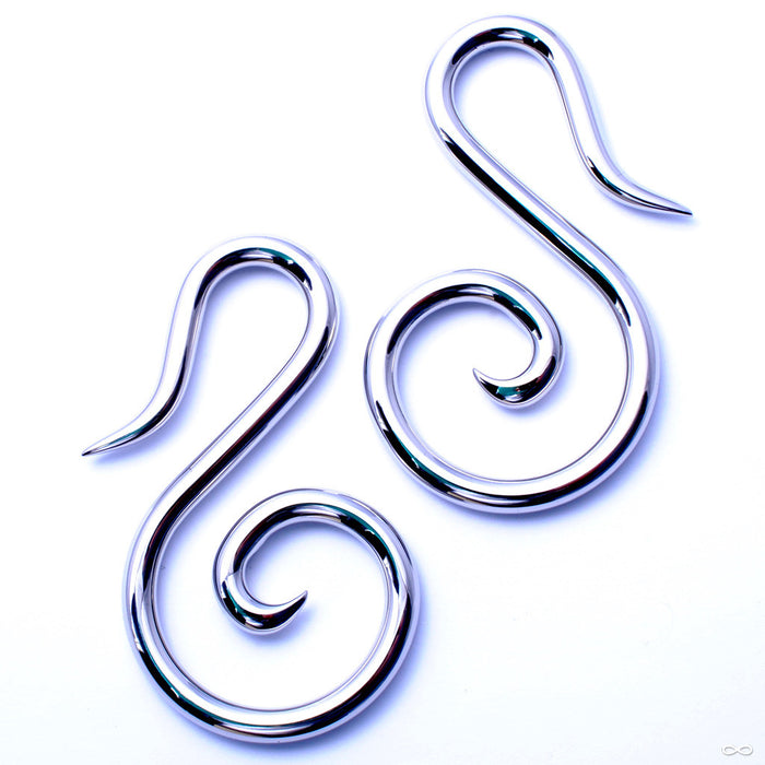 Swan Spirals from Little 7 in Stainless Steel