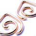 Teardrop Spirals from Little 7 in Brass