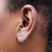 Tragus piercing with Fixed Bead Ring in Gold in 16g from Anatometal