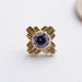 Zia Press-fit End in Gold from LeRoi with Amethyst